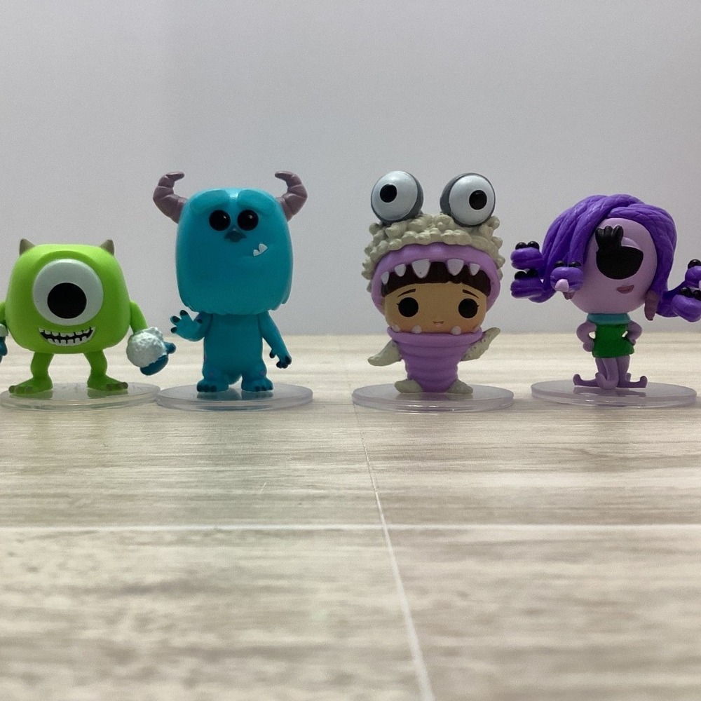 Monsters Inc Funko Pop Figures Mike Wazowski Sulley Boo Celia Mae Set